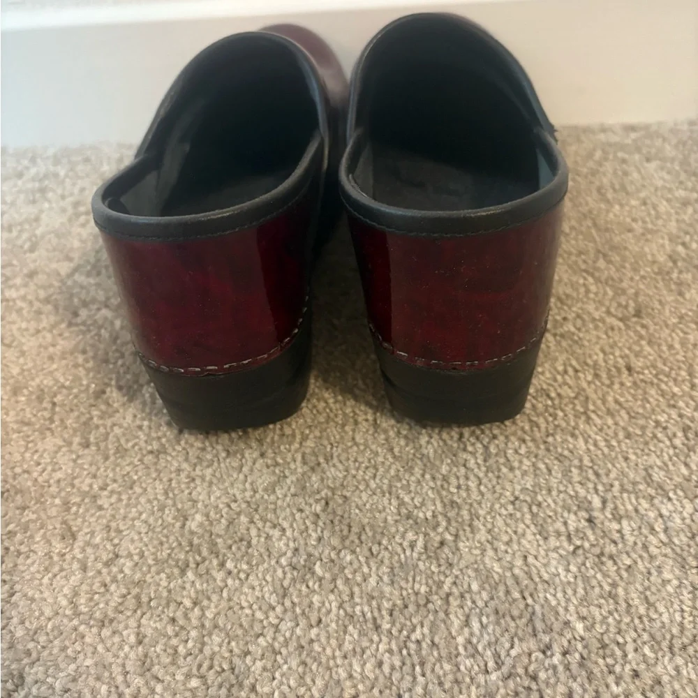 Dansko Burgundy Clogs - Picture 3 of 5